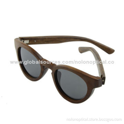 Wholesale Sandalwood Sunglasses with polarized UV400 production lens, OEM/ODM available